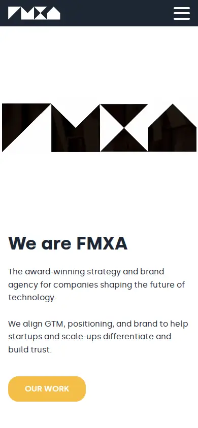 FMXA Website mobile view