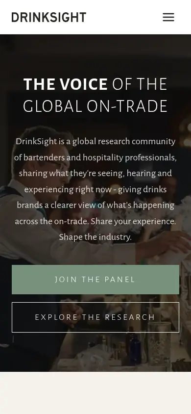DrinkSight Multilingual Astro Website mobile view