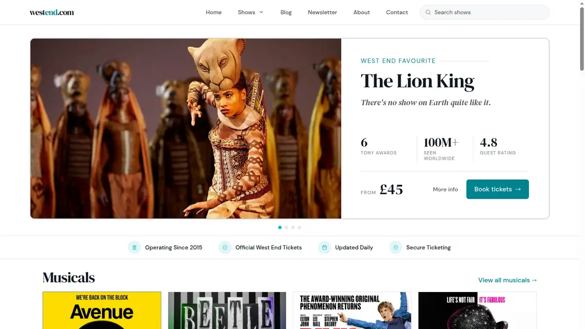 WestEnd.com WordPress to Astro Rebuild